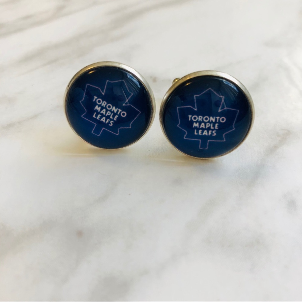 New Toronto Maple Leafs TML NHL Hockey Cufflinks